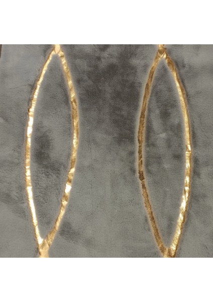 Gri Gold Bordürlü Peluş Halı 80 x 150 cm indirimleri