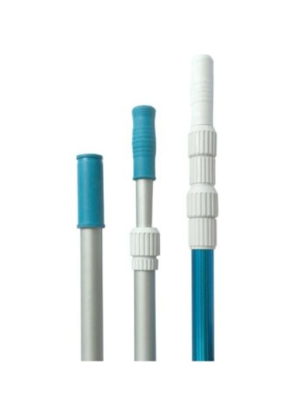 Havuz Temizlik Teleskobik Süpürge-Kepçe-Fırça Sapı 3 x 3 M-Telescopic Cleaner Poles-Toptancıyızbiz