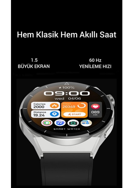 Watch Gt3 Max Akıllı Saat Iphone ve Android Tüm Telefonlara Uyumlu