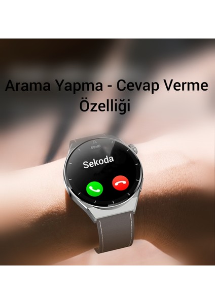 Watch Gt3 Max Akıllı Saat Iphone ve Android Tüm Telefonlara Uyumlu