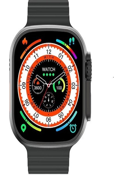 Watch 8 Ultra Max Vidalı-Kordon Kilitlemeli  Akıllı Saat Iphone ve Android Tüm Telefonlara Uyumlu