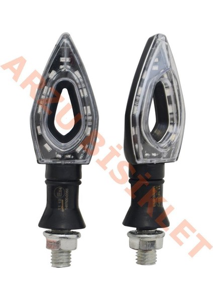 RT-072 LED Sinyal [sarı Işık] [takım] Siyah - E Belgeli