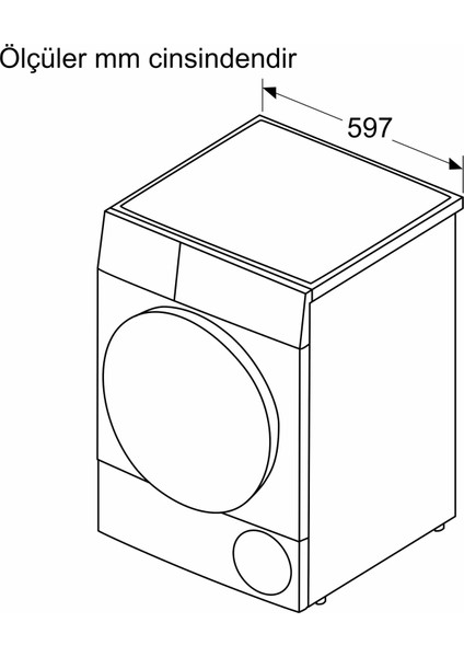 KM961RCTR A++ 9 kg Isı Pompalı Kurutma Makinesi