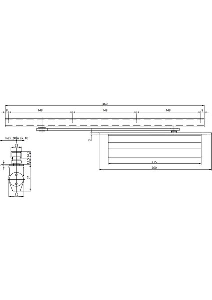 Ankastre Kapı Kapatıc Dc 826