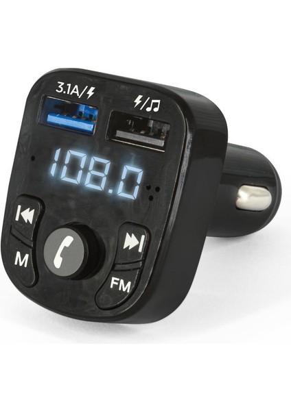 Fm Modülatör Bluetoothlu F8 Siyah