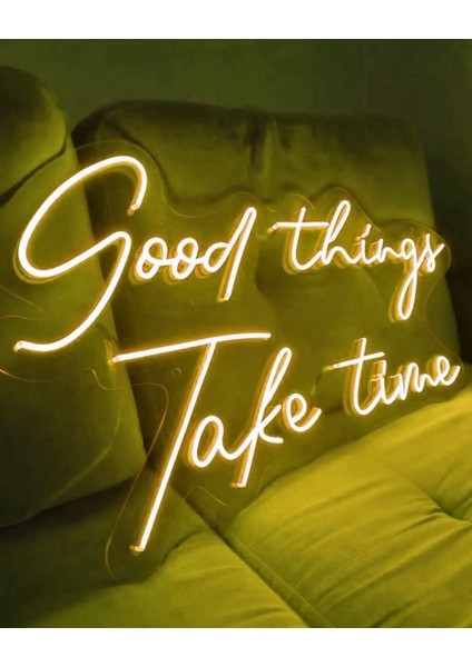 Goodthings Take Time Neon LED Tabela Dekor
