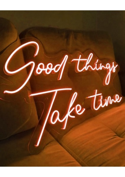 Goodthings Take Time Neon LED Tabela Dekor
