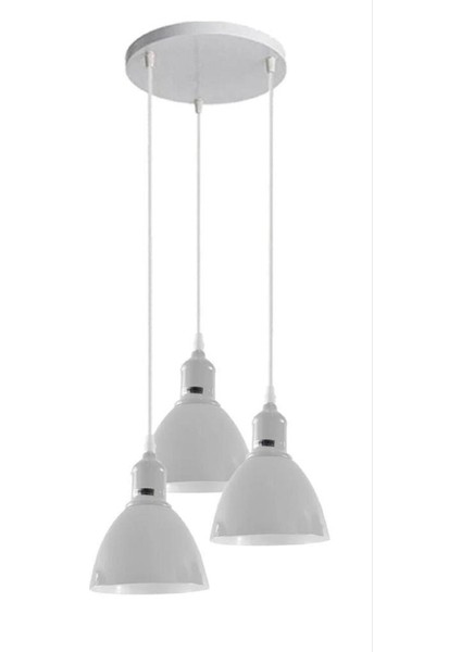 Mylights Üçlü Betaz Sarkıt Avize Salon Oturma Odası Avize
