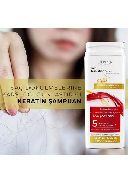 Dolgunlaştırıcı Keratin Saç Şampuanı Işlem Görmüş Saçlar 300 ml modelleri