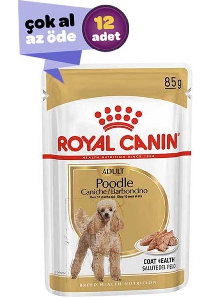 Pouch Poodle Irkı Yetişkin Köpek Konservesi 12x85gr (12li)