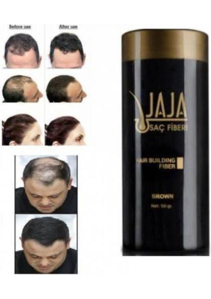 Yeni Ürün Fibers Saç Dolgunlaştırıcı Topik 50 gr Saç Kapatıcı - Koyu Kahve -Dark Brown