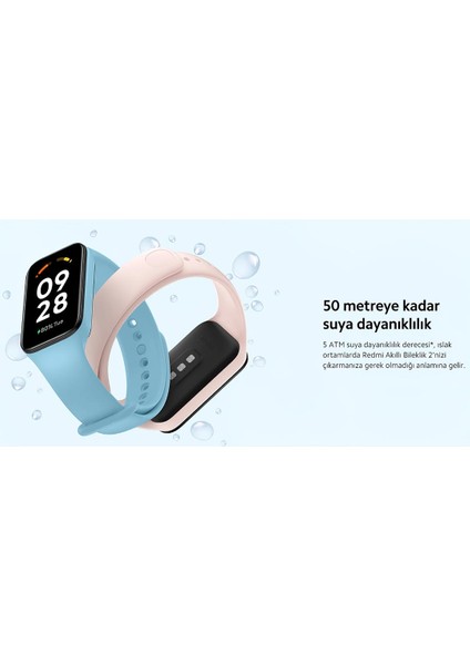 Redmi Smart Band 2 Orijinal Uyku Takibi Nabız Ölçer Spor Su Geçirmez Android Ios iPhone Uyumlu Akıllı Bileklik