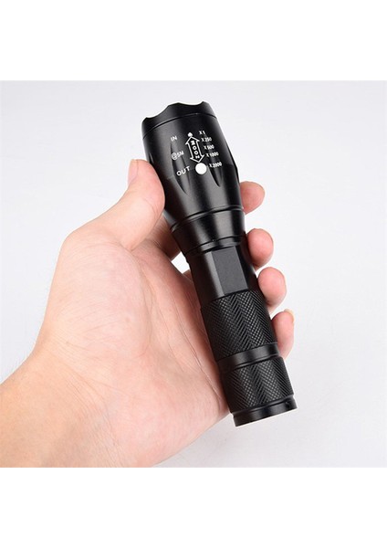 T6 Teleskopik Zoom Flashlight L2 El Feneri (Yurt Dışından)