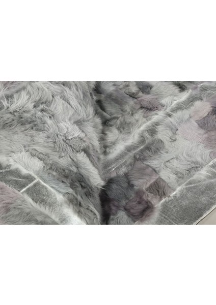 Gümüş Varaklı Gri Doğal Toskana Halı 200 x 300 cm modelleri