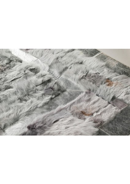 Gümüş Varaklı Gri Doğal Toskana Halı 200 x 300 cm fırsatları