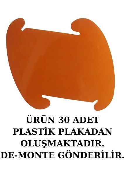 Turuncu Yapboz Puzzle Plastik Avize (30 Adet De-Monte Plaka) fiyatları