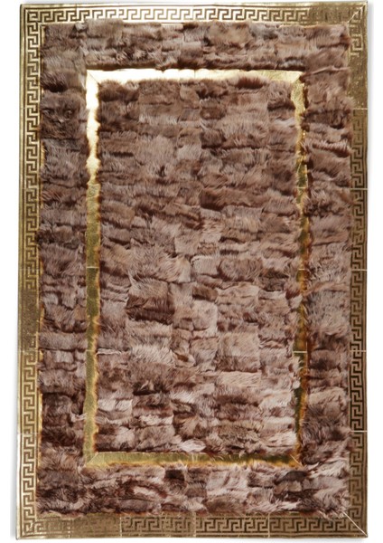 Gold Varaklı Kahverengi Toskana Halı 200 x 300 cm