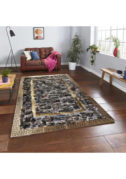 Gold Varaklı Renkli Toskana Halı 200 x 300 cm