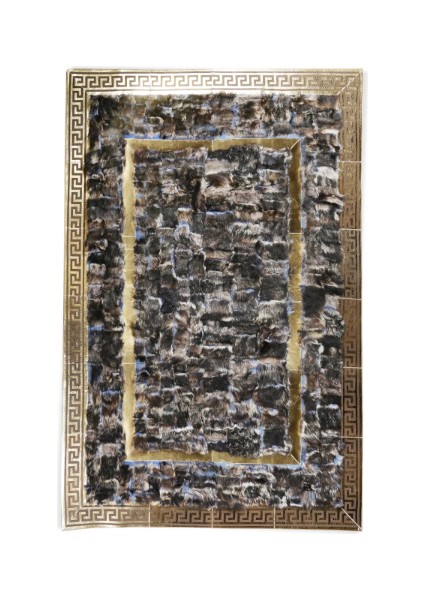 Gold Varaklı Renkli Toskana Halı 160 x 230 cm