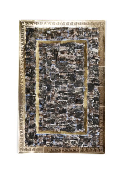 Gold Varaklı Renkli Toskana Halı 80 x 150 cm