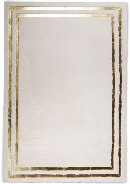 Gold Varaklı Krem Peluş Halı 240 x 340 cm