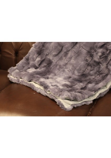 Lila Doğal Rex Kürk Koltuk Şal Takımı Şal 50 x 180 Cm, Yastık 50 x 50 Cm, Bel Yastığı 35 x 60 cm fiyatları