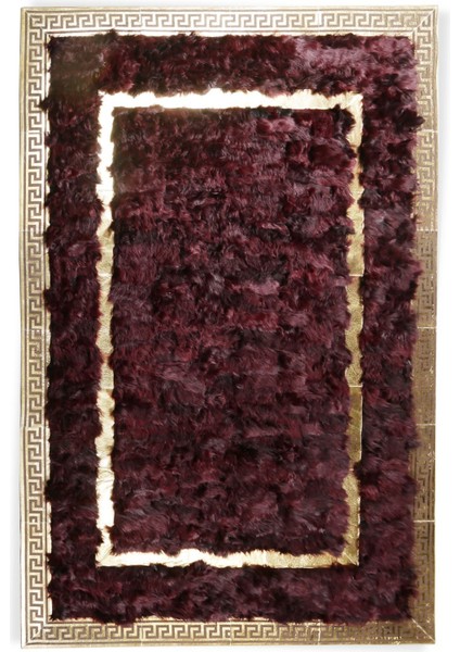 Mor Renkli Gold Varaklı Toskana 80 x 150 cm