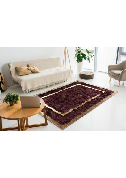 Mor Renkli Gold Varaklı Toskana 80 x 150 cm