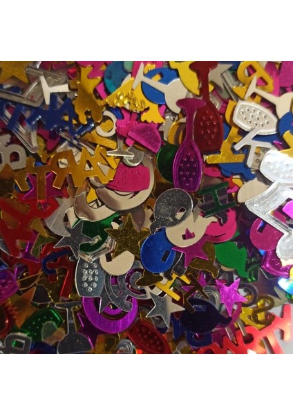 Multicolor Karışık Modellerde Şekilli Masa Konfeti