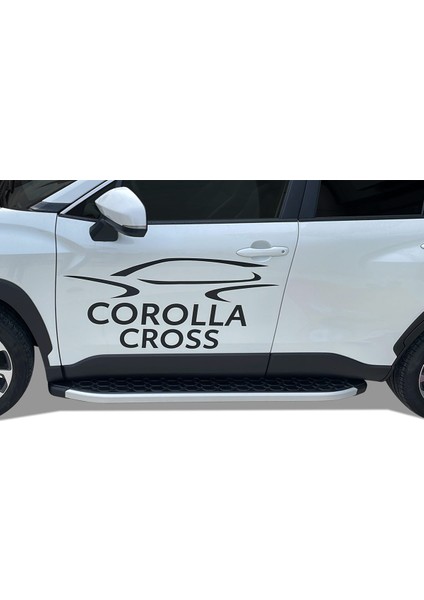 Omsa Toyota Corolla Cross Blackline Yan Basamak Alüminyum 2022 ve Sonrası modelleri