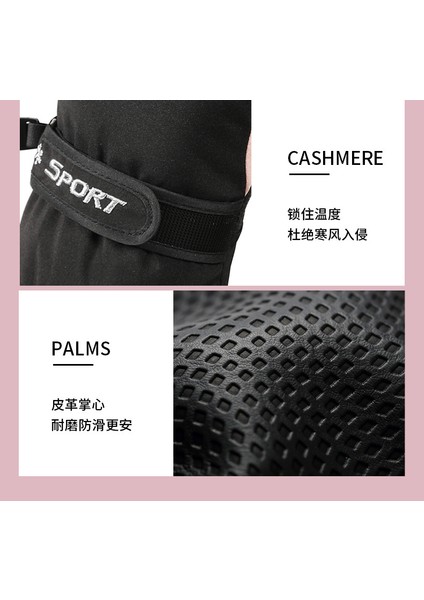 Kadın Dokunmatik Polar Su Geçirmez Kaymaz Eldiven - Siyah (Yurt Dışından) fiyatları
