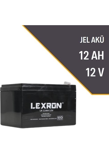 12AH Amper 12V Agm Akü