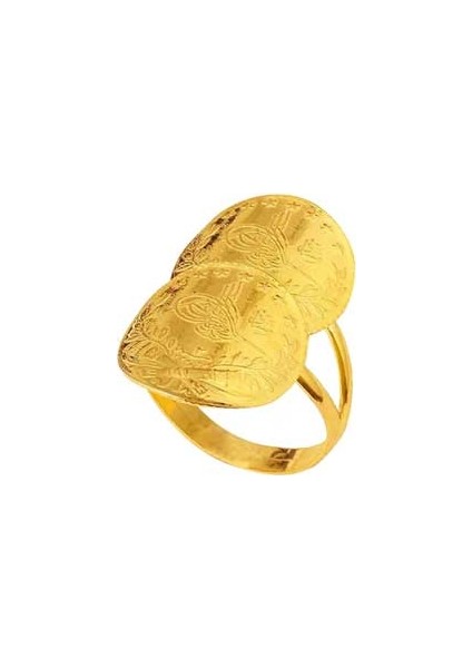 22 Ayar Ikili Çeyrek Reşat Altın Yüzük fiyatları