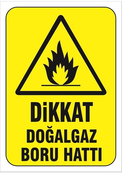 Doğalgaz Boru Hattı Levhası