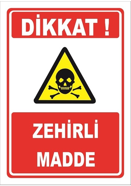 Zehirli Madde Levhası
