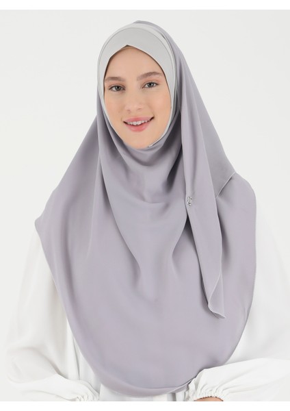 Mikro Krep Türban Şal Koyu Gri Ecardin fiyatları