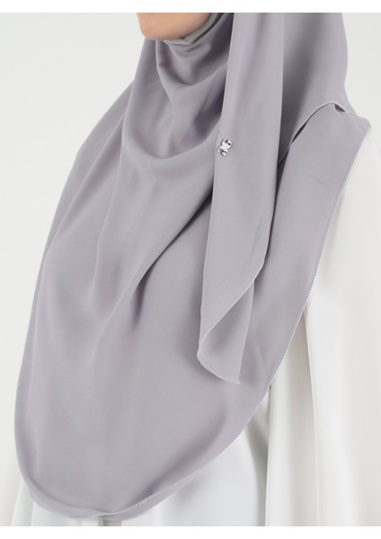 Mikro Krep Türban Şal Koyu Gri Ecardin fırsatları