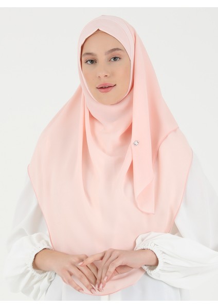 Mikro Krep Türban Şal Pudra Ecardin