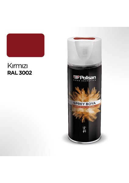 Akrilik Kırmızı Sprey Boya 400 ml - RAL 3002