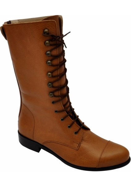 Kadın Antik El Yapımı Hakiki Deri Günlük Bot