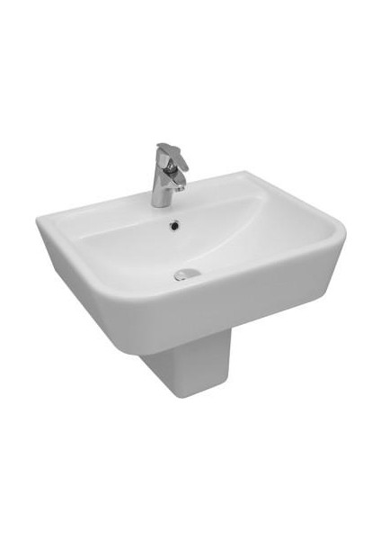 Star Lavabo 48X60 cm (DE30) ve Star Yarım Ayak (DE21) DE30veDE21