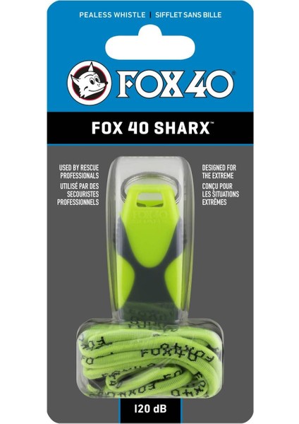 Fox 40 Sharx Safety Düdük Neon/yeşil - Ipli 8703-2308