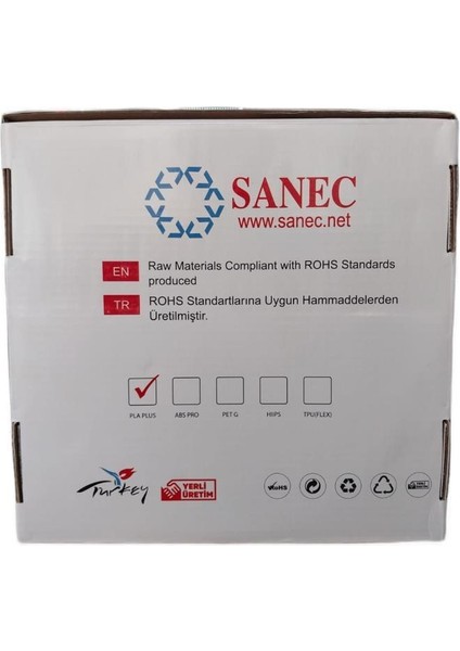 Sanec Filament Pla + 1.75MM 1 kg Plus - Krem