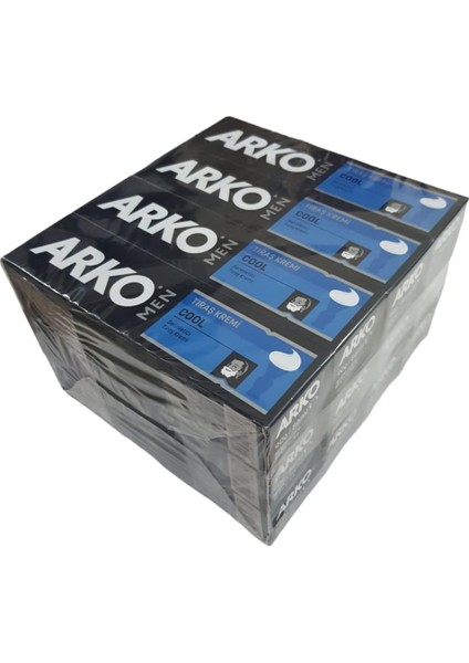12 Adet Arko Tras Kremı 90 G Mavı Cool 86 Ml.