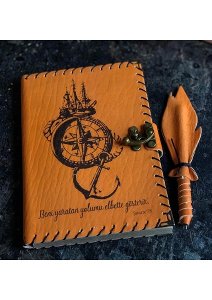 Beni Yaratan Yolumu Elbet Gösterir Deri Defter