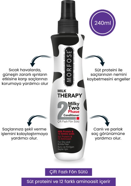 Morfose Milk Therapy Fön Suyu 240ML