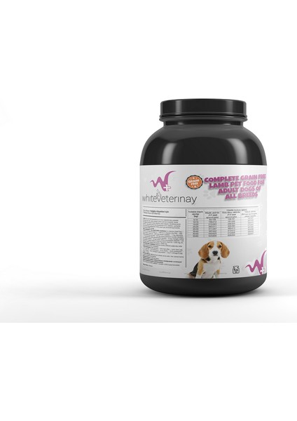 Whiteveterinay Tahılsız Yetişkin Köpekler Için Kuzu Etli Köpek Maması 1.5 kg