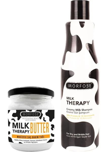 Morfose Milk Therapy Butter + Morfose Milk Therapy Şampuan 500 ml