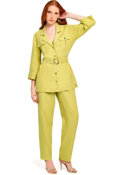 23046 Fıstıkyeşil Pantolon