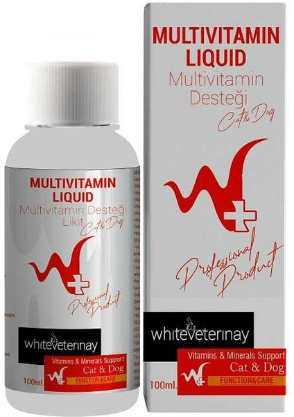 Whiteveterinay Multivitamin Liquid Cat&dog 100 ml ( Kedi ve Köpekler Için Multivitamin Desteği )